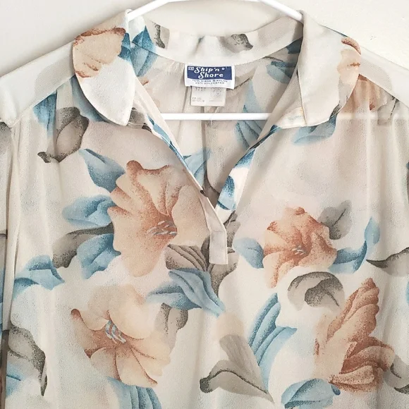 Vintage Ship N Shore Blouse - Picture 4 of 7